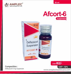 AFCORT SUSP - formulated with Deflazacort 6 Suspension  | Provided by Amplec Healthcare