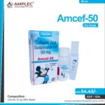AMCEF-50 – Cefixime 50 mg (With Water) | Amplec Healthcare