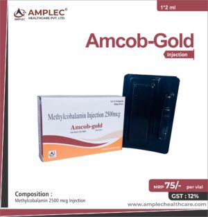 AMCOB-GOLD - formulated with Methylcobalamin 2500 mcg Injection  | Provided by Amplec Healthcare