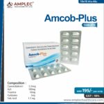 Amcob-Plus – Cyanocobalamin 2.2mcg + Ala 100mg +Thiamine 10mg+ Pyrodoxine 3mg +F.A 1.5 Mg | Amplec Healthcare