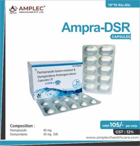 AMPRA-DSR – Pantoprazole 40 mg + Domperidone 30 mg(sr)  | Amplec Healthcare