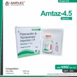 AMPTAZ 4.5 – Piperacillin 4000 mg + Tazobactum 500 mg  | Amplec Healthcare