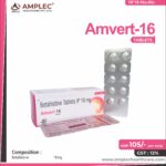 Amvert 16 – Betahistine 16mg Tab | Amplec Healthcare