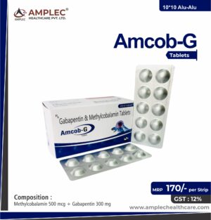 Amcob-G - formulated with Methylcobalamin 500 Mg + Gabapentin 300 Mg | Provided by Amplec Healthcare