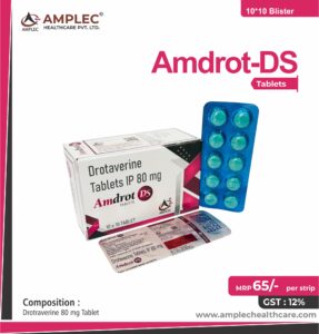 Amdrot Ds – Drotraverine 80 Mg Tablet | Amplec Healthcare
