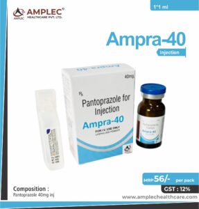 AMPRA-40 – Pantoprazole 40mg inj  | Amplec Healthcare