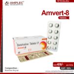Amvert 8 – Betahistine 8mg Tab | Amplec Healthcare