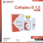 CEFOPLEC-S 1.5 – Cefoperazone 1000 mg + Sulbactum 500 mg Injection  | Amplec Healthcare