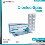 CLONLEC SPAS – Aceclofenac 100mg +  Drotaverine 80mg Tablet  | Amplec Healthcare