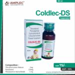 COLDLEC-DS – Chlorpheniramine Maleate 2mg + Paracetamol 250mg + Phenylephrine Hydrochloride 5 mg  Suspension  | Amplec Healthcare
