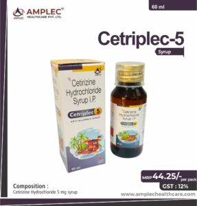 CETRIPLEC 5 – Cetirizine Hydrochloride 5 mg Suspension | Amplec Healthcare