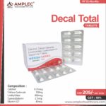 DECAL TOTAL – calcitriol 0.25mcg + calcium carbonate 500mg + L-mthylfolate 800mcg+ Methylcobalamin 1500mcg+ vitamin k27 45mcg | Amplec Healthcare