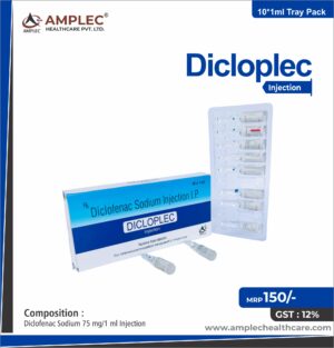 DICLOPLEC - formulated with Diclofenac Sodium 75 mg/1 ml Injection  | Provided by Amplec Healthcare