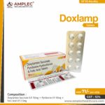 DOXLAMP – Doxylamine B.P. 10mg + Pyridoxine I.P. 10mg + Folic Acid I.P. 2.5mg | Amplec Healthcare