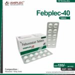 FEBPLEC 40 – Febuxostat  40mg Tablet | Amplec Healthcare