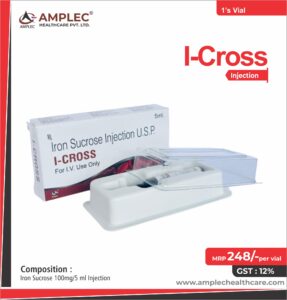 I-CROSS – Iron Sucrose 100mg/5 ml Injection  | Amplec Healthcare