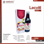 LECVITL 300 – Lycopene 6 % 1000 mcg + Niacinamide 25mg + Folic Acid 100 mcg +  Zinc Suplate 3mg + Vitamin B12 1mcg + Vitamin B6 HCL 1.5mg  + Sodium selenate 35 mcg +  Iodine 100 mcg  Copper Sulphate 500 mcg  Syrup (Sugar Free) | Amplec Healthcare