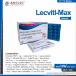 LECVITL-MAX – Pyridoxine HCL 1.5 mg + niacinamide 15 mg + cyanocobalamin 0.5 mg + folic acid 300 mcg + biotin 50 mcg + betacarotene 30% 5 mcg + zine sulphate monohydrate 7.5 mg + sodium selenate 30 mcg + copper sulphate 2.5 mg + chromium chloride 65 mcg + manganese chloride 1.4 mg + choline bitartrate 10 mg + sodium molybdate ddihydrate 25 mcg + sodium vanadate 10 mcg +benfotiamin 2 mg + sodium borate 150 mcg + nickel sulphate 5 mcg + dibasic calcium phosphate 125 mg (SOFT GEL) | Amplec Healthcare