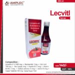 LECVITL SYP – Lycopene 10% 100 mcg + Zinc Suplate 3mg + Vitamin A Palmitate 2500 I.U. + Vitamin E 10 IU + Vitamin C 5mg + Vitamin B1 HCL 2mg + Vitamin B2 3mg + Vitamin B6 HCL 1.5mg Sodium selenate 35 mcg + Manganese Chloride 2mg + Iodine 20 mcg + Copper Sulphate 25mcg  Syrup | Amplec Healthcare