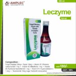 LECZYME – Fungal Diastase 50mg+ Pepsin 10mg + Vitamin B1 (thiamine hydeochoride) 1 mg +  Vitamin B2 (Riboflavin)  1mg + Vitamin B6 (Pyridoxine hydochloride) 1 mg + Vitamin B12 (Cyanacobalamin ) 1 mcg +  Niacinamide 10mg (sugar free)(with monocarton) | Amplec Healthcare