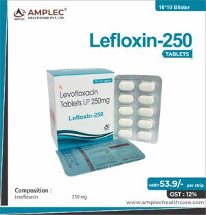 LEFLOXIN-250 - formulated with Levofloxacin 250 mg Tablet | Provided by Amplec Healthcare