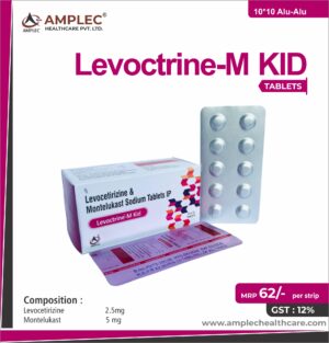 LEVOCTRINE-M KID - formulated with Levocitrizine 2.5mg + Montelukast 5mg Tablet | Provided by Amplec Healthcare