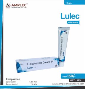 LULEC – Luliconazole 1.0% w/w + Benzyl Alcohol 1% w/w Ointment  | Amplec Healthcare