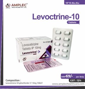 LEVOCTRINE 10 – Levocetirizine Dihydrochloride I.P. 10mg TABLET | Amplec Healthcare