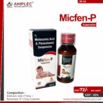 MICFEN-P – Mefenamic Acid I.P. 50mg + Paracetamol I.P. 125mg Suspension | Amplec Healthcare