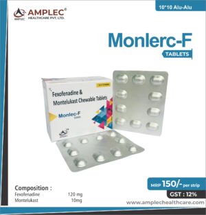 MONLERC-F - formulated with Fexofenadine 120 mg + Montelukast 10mg Tablet | Provided by Amplec Healthcare