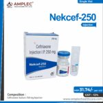 NEKCEF-250 – Ceftriaxone Sodium 250 mg Injection  | Amplec Healthcare
