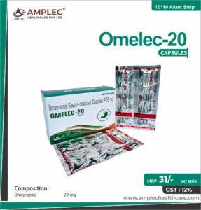 OMELEC-20 – Omeprazole 20 mg Capsule  | Amplec Healthcare