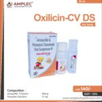 OXILICIN-CV DS – Amoxycillin  Trihydrate 400mg + Potassium Clavulanic  57 mg Dry Syrup | Amplec Healthcare