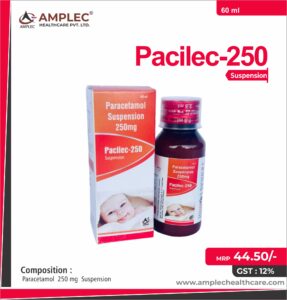 PACILEC-250 – Paracetamol  250 mg  Suspension | Amplec Healthcare