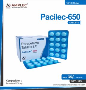 PACILEC 650 – Paracetamol 650 mg Tablet | Amplec Healthcare