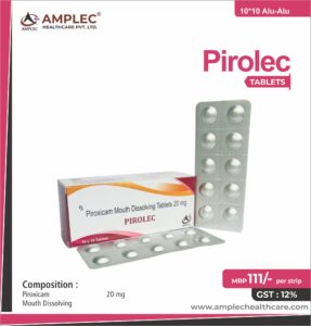 PIROLEC – Piroxicam Mouth Dissolving tab 20 mg | Amplec Healthcare