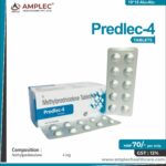 PREDLEC-4 – Methylprednislone  4MG | Amplec Healthcare