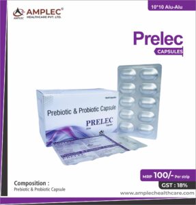 PRELEC CAP – Prebiotic & Probiotic  Capsule | Amplec Healthcare