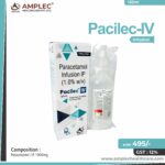 PACILEC IV – Paracetamol I.P. 1000mg | Amplec Healthcare
