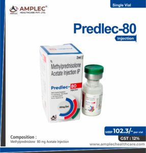 PREDLEC 80 – Methylprednislone  80 mg Acetate Injection  | Amplec Healthcare