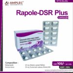 RAPOLE-DSR PLUS – Rabeprazole 20 mg (Enteric coated Pallets) + Domperidone 30 mg (Sustained realease Pellets)(sr)  | Amplec Healthcare