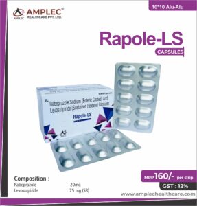 RAPOLE-LS – Rabeprazole 20mg+levosulpride 75 mg sr | Amplec Healthcare