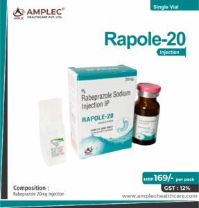 RAPOLE 20 – Rabeprazole 20MG Injection  | Amplec Healthcare