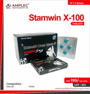 STAMWIN X-100 - formulated with Sildenafil 100MG | Provided by Amplec Healthcare