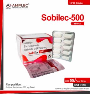 SOBILEC 500 – Sodium Bicarbonate 500 mg Tablet | Amplec Healthcare