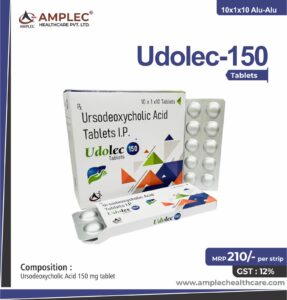 UDOLEC-150 – Ursodeoxycholic Acid 150 Tablet | Amplec Healthcare