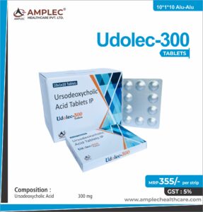 UDOLEC-300 – Ursodeoxycholic Acid 300 Tablet | Amplec Healthcare