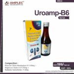 UROAMP B6 – Potassium Citrate Monohydrate I.P. 1100mg + Magnesium Citrate U.S.P. 375mg + Pyridoxine Hydrochloride I.P. 20mg | Amplec Healthcare