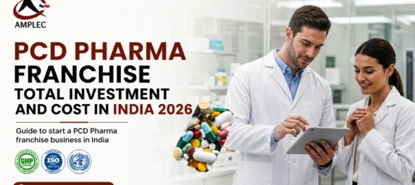 PCD Pharma Franchise total investment and cost in India 2026 — cost breakdown chart showing ₹20,000 to ₹2,00,000 investment range